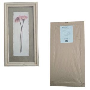 Sondra Wampler Floral Art Print 12x20 Vintage 1999 Daisies Framed Wall Decor